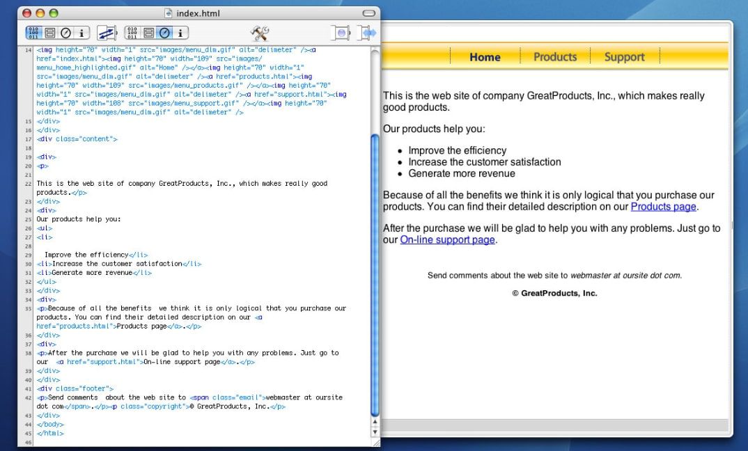 wysiwyg html5 editor for mac